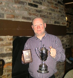 Eddie Dunbar with Trophy