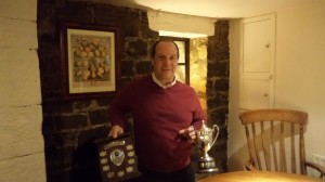 Ian McGeorge with Trophys